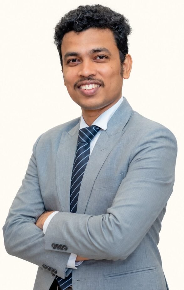 Sagar Suryavanshi in a formal business suit