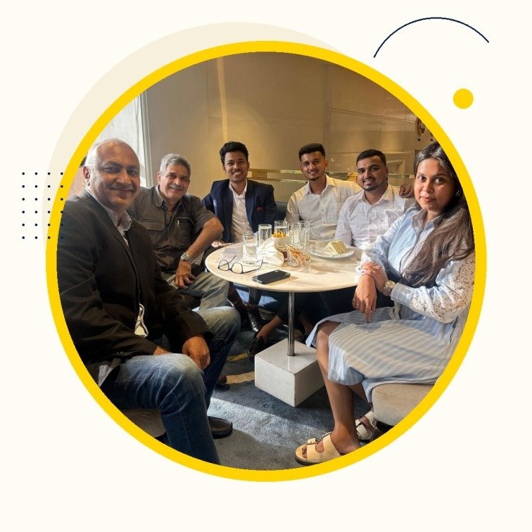 Sagar Suryavanshi meeting with business professionals